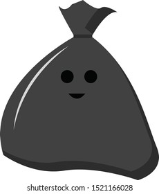 Basura, ilustración, vector sobre fondo blanco.