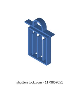 Trash isometric left top view 3D icon