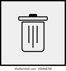 Trash line icon.