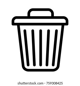  trash line icon