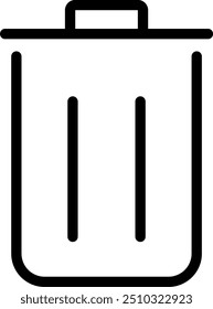 trash line icon illustration vector