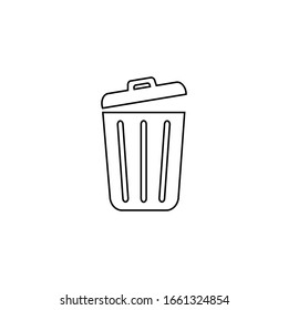 Icono de línea de la barra diseño plano de moda. Vector