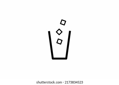 plantilla de diseño vectorial de icono de línea de papelera 