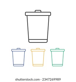 Diseño del vector de iconos de la línea de interrupción.