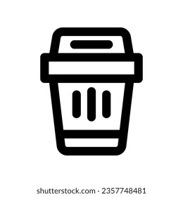 trash line icon. vector icon for your website, mobile, presentation, and logo design.