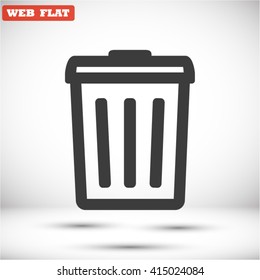 Trash . line vector icon