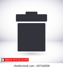 Trash . line vector icon