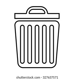 Trash lineicon. Vector illustration