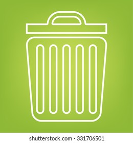 Trash lineicon. Vector illustration