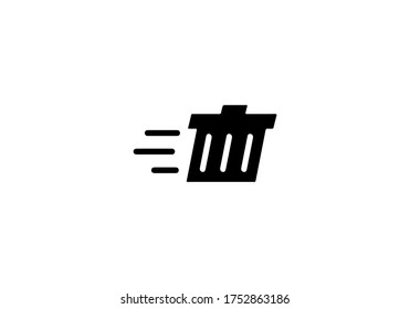 diseño vectorial de iconos de logotipo de basura