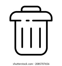 Trash mail icon isolated. Email vector stock symbol eps10 on white background	