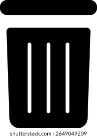 Trash Modern Black Icon Design