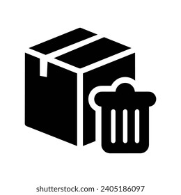 Trash order, parcel, order icon, Perfect use for print media, web, stock images, commercial use or any kind of design project.