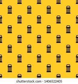 Trash pattern seamless vector repeat geometric yellow for any design