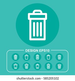 Trash pictograph