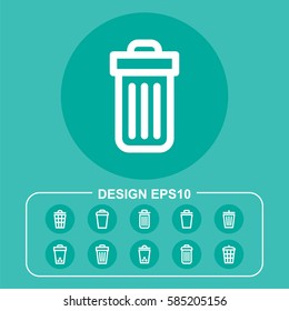 Trash pictograph