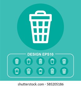 Trash pictograph