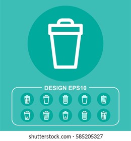 Trash pictograph