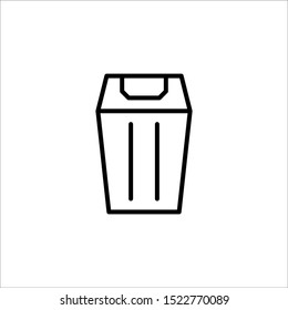 Trash Plastic Vector Icon Eps10
