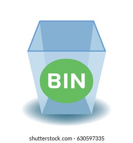 Trash Recycle Bin Garbage, 3D design illustration.