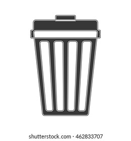 trash recycle organic ecology icon. Isolated and flat illustration. Vector graphic