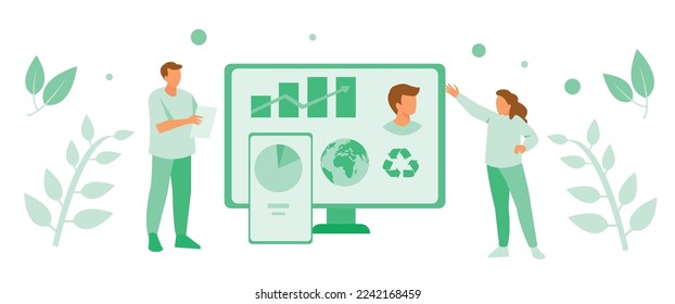 Reciclaje de residuos Vector de conjunto plano Pro