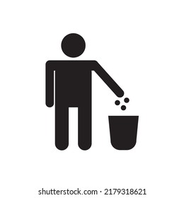 Trash, recycling trash, Save the World, recycling isolated on white background vector Illustration flat style