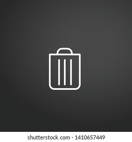 Trash Recycling vector icon. Trash Recycling concept stroke symbol design. Thin graphic elements vector illustration, outline pattern for your web site design, logo, UI. EPS 10.