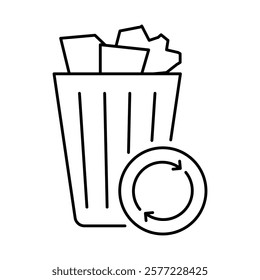 Trash Removal – Bin Representing Waste Management and Cleanliness