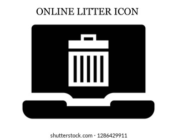 Trash search icon. Editable Trash search icon for web or mobile.