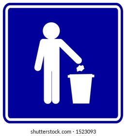 trash sign