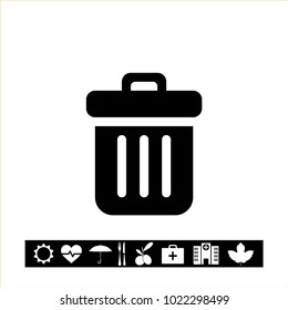 trash sign icon