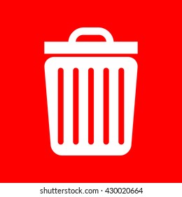 Trash sign illustration