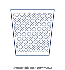 Trash sign illustration. Vector. Flat style black icon on white.