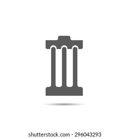trash symbol or icon vector grey sign