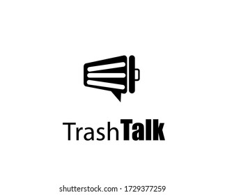 Trash Talk Logo, Message Delete Logo 