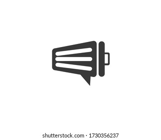 Trash Talk Logo Vector Illustration, Message Backup Icon 