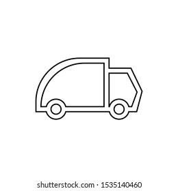 Trash truck icon. Ecology symbol