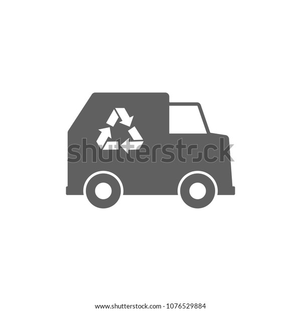 Trash truck icon in trendy flat style\
isolated on white background. Symbol for your web site design,\
logo, app, UI. Vector illustration,\
EPS\
