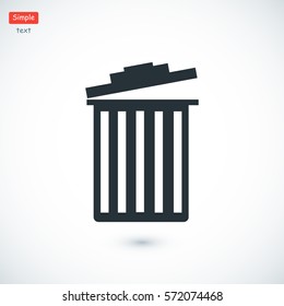 trash, vector best flat icon, EPS