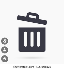 Trash vector icon
