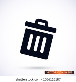 Trash vector icon