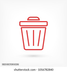 Trash vector icon