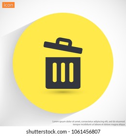 Trash vector icon