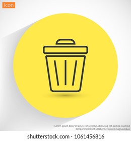 Trash vector icon