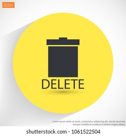 Trash  vector icon