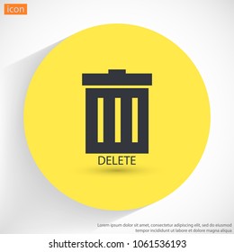 Trash  vector icon
