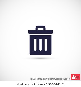 Trash vector icon