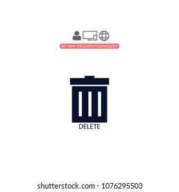Trash  vector icon