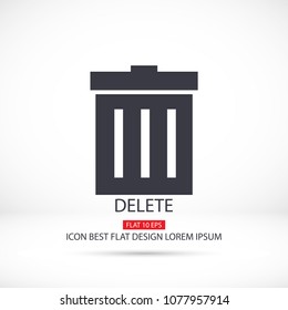 Trash  vector icon